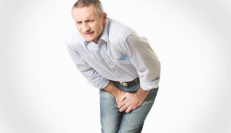 groin pain with inflammation of the prostate